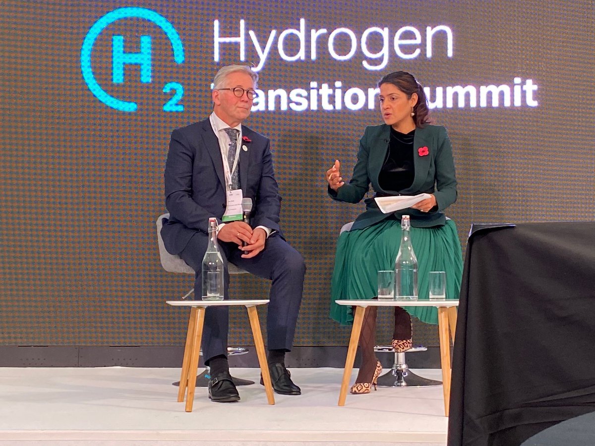 It was good to hear our President for Europe &amp; Africa live on stage earlier today at the #Hydrogen Transition Summit <a href="/COP26/">COP26</a> talking about the steps needed to build a hydrogen economy. fal.cn/3jKqn #SIF21 #ClimateActionLive