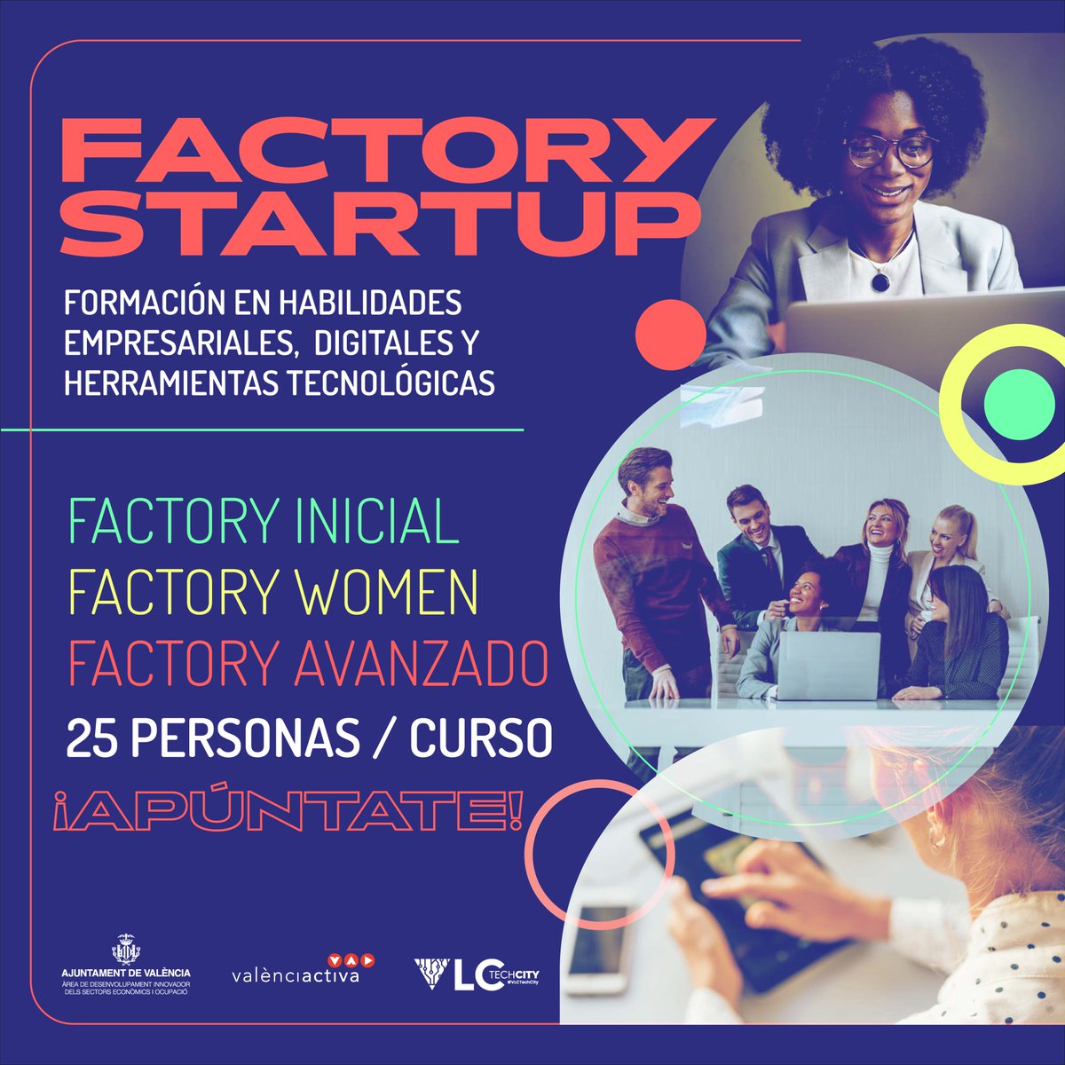 valenciactiva_'s tweet photo. 🚀 ¡Inscríbete a #FactoryStartup! La formación gratuita que lanzamos para incentivar el emprendimiento y luchar contra la brecha digital y de género
📣 Con 3 programas:
📌 Factory Startup Inicial
📌 Factory Startup Women
📌 Factory Startup Avanzado
📝 https://t.co/29VQjC2ACI https://t.co/AH5lYFzXUi