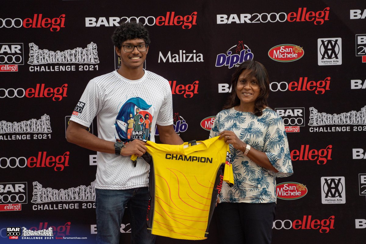 faramanthaa's tweet photo. Congratulations to the Maldives first Yellow Jersey winners by Bar2000 Faramanthaa Challenge 2021.

#bar2000faramanthaachallenge2021 #Bar2000mv #FaramanthaaMoments #Faramanthaa2021 #Bar2000 #CaffeEspresso #SalhiCoffeeEh #Surfing #Bodyboarding #OpenWaterSwimming #maldives https://t.co/Y8kdj0ukDN
