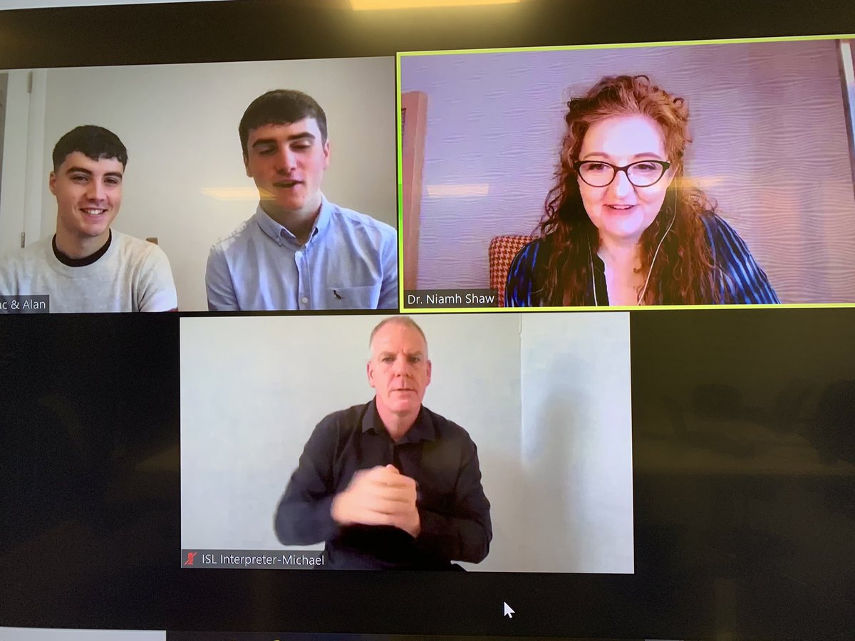 Daraghfallon's tweet photo. Alan O’Sullivan and Cormac Harris are like the science version of the O’Donavan brothers. (I know they are not related) 😬 Great job lads! Excellent discussion on gender stereotyping. #aspirewithabbott #CreatingOurFuture @Dr_Niamh_Shaw https://t.co/W9Ya4wt9BL