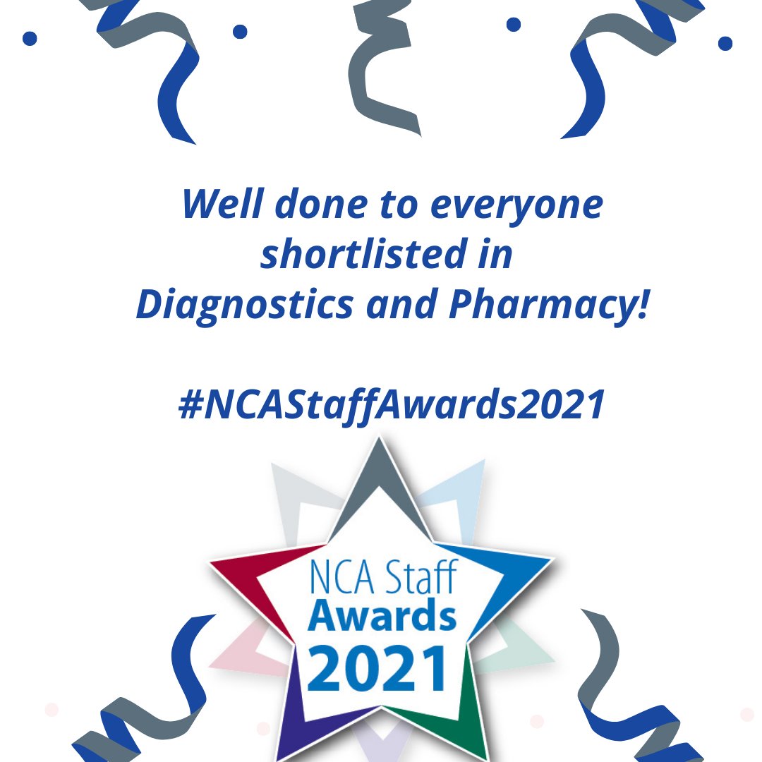NCAlliance_NHS's tweet photo. Well done and congratulations to all our colleagues in the Diagnostics and Pharmacy Group who are shortlisted finalists in the #NCAStaffAwards2021

You can read the full shortlist on: https://t.co/4ZfCRUFz34 https://t.co/iqkEjB2k1e