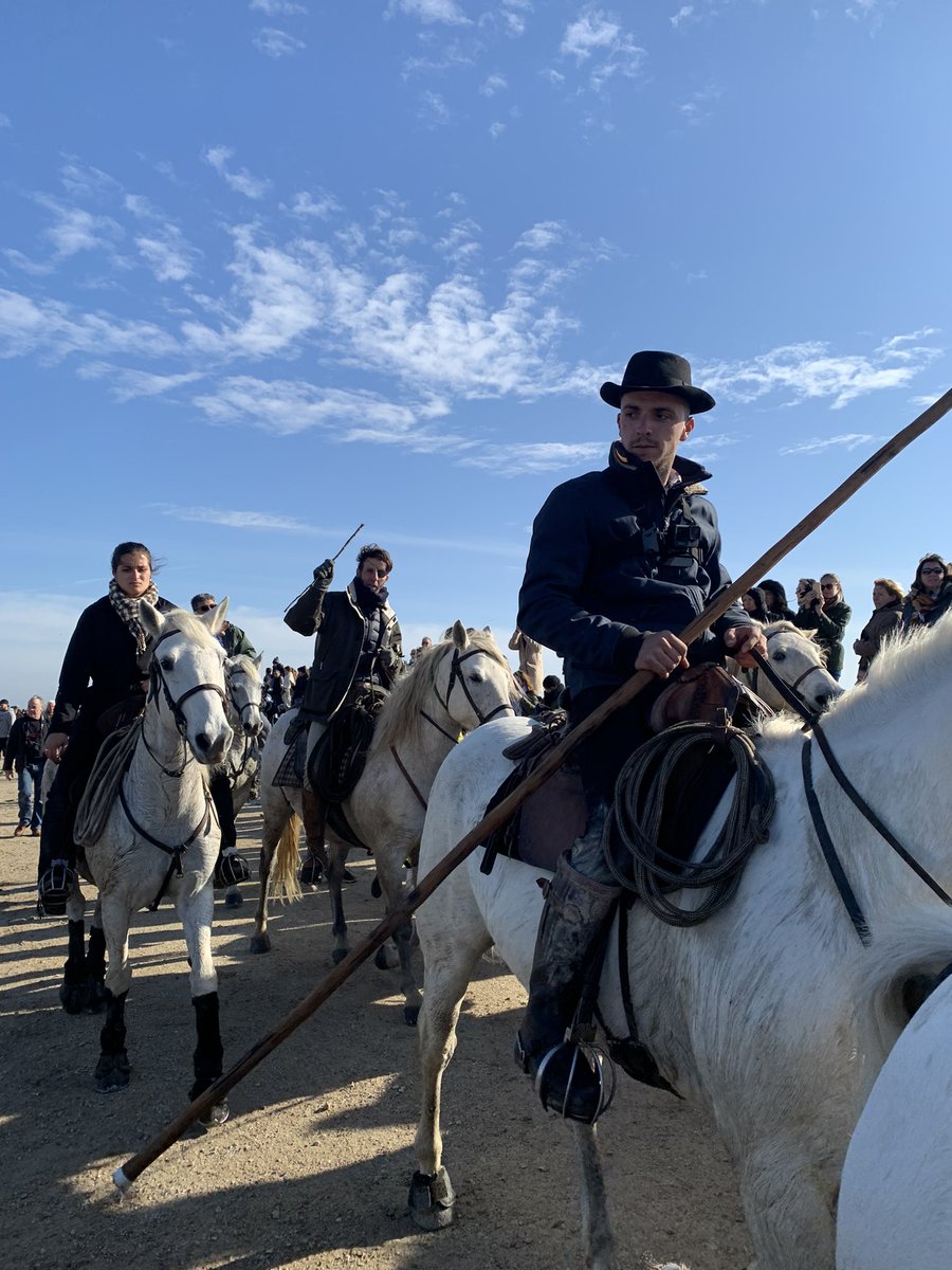 Le torero Juan José #Padilla participe à l’abrivado du #11novembre des Saintes-Maries de la Mer ! Symbole de l’union de nos tauromachies 😍
Il sera à nos côtés dimanche pour la #leveedestridents !