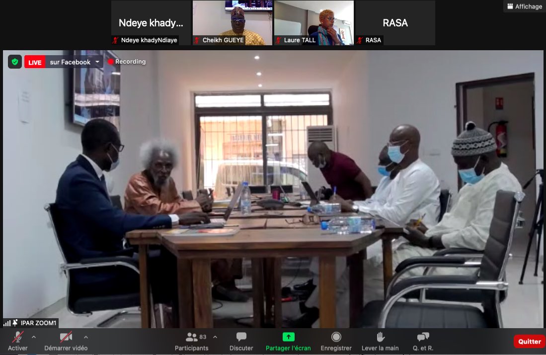 WEBINAIRE ZOOM "Discours et pratiques de la prospective en Afrique" 
#FacebookLive  fb.watch/9cG5GIV8Ig/