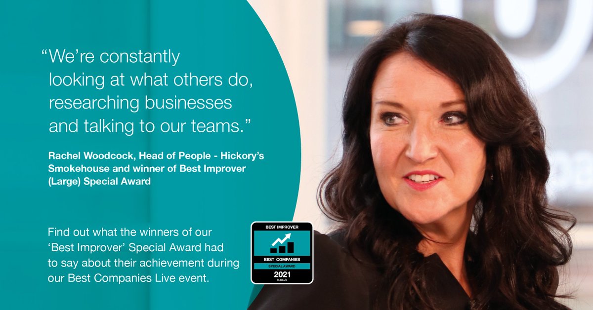 Best Companies (@bestcompanies) on Twitter photo βRetention is hard in hospitality as it is, stick a pandemic in there and that makes it really difficult".
Read more about what Head of People at <a href="/Hickorys_/">Hickory's Smokehouse</a> & winner of the 'Best Improver' Special Award had to say about the effects of the pandemic hereπbit.ly/3EN596a βRetention is hard in hospitality as it is, stick a pandemic in there and that makes it really difficult".
Read more about what Head of People at <a href="/Hickorys_/">Hickory's Smokehouse</a> & winner of the 'Best Improver' Special Award had to say about the effects of the pandemic hereπbit.ly/3EN596a