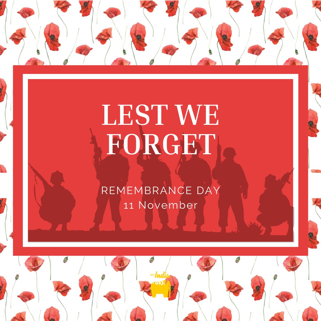 EstIndiaLondon's tweet photo. Remembering all those who sacrificed their lives.  #remembranceday2021 #LestWeForget  #gonebutnotforgotton https://t.co/WzcQluPTjM