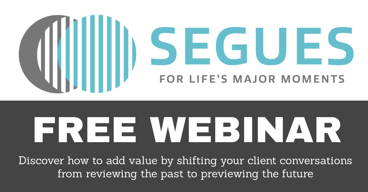 My buddies <a href="/TheMitchAnthony/">Mitch Anthony</a>  and <a href="/SteveSanduski/">Steve Sanduski, CFP®</a>  are running a webinar launching a new low cost tool to help you spice up your client meetings and add incredible value - by KEEPING the focus on what matters most - year after year after year
us02web.zoom.us/webinar/regist…