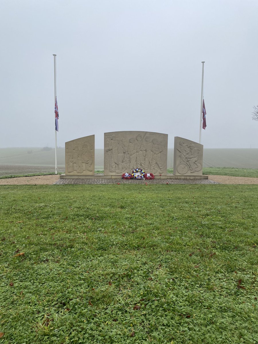 Hambofoundation's tweet photo. At the entrance gates of The Get Busy Living Centre lies three memorial plaques commemorating members of the 10th Battalion, the Parachute Regiment 🇬🇧 This morning, we remember them. #remembranceday #lestweforget🌹 https://t.co/3h4JeuZm4A