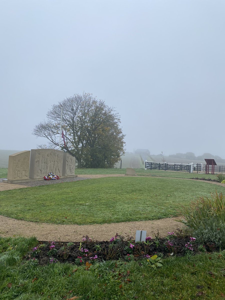 Hambofoundation's tweet photo. At the entrance gates of The Get Busy Living Centre lies three memorial plaques commemorating members of the 10th Battalion, the Parachute Regiment 🇬🇧 This morning, we remember them. #remembranceday #lestweforget🌹 https://t.co/3h4JeuZm4A