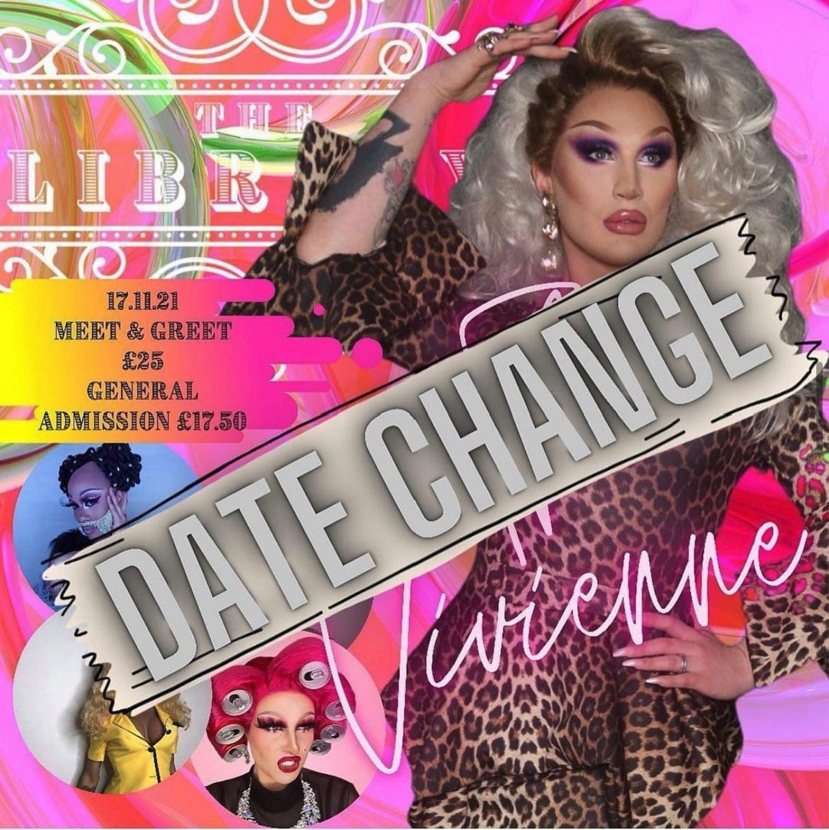 Thelibrarydonc1's tweet photo. Who’s joining us on Wednesday when the absolutely sensational @THEVIVIENNEUK  will be performing. Supported by our resident queens @BipolarAbdul @eboniwhyte  @Missnaomicarte1 @annapoppdrag1 https://t.co/6Alz6eIwkg