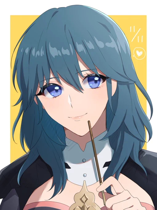 「一緒に食べる?」

 #FE3H  #Byleth 
 #ポッキーの日 