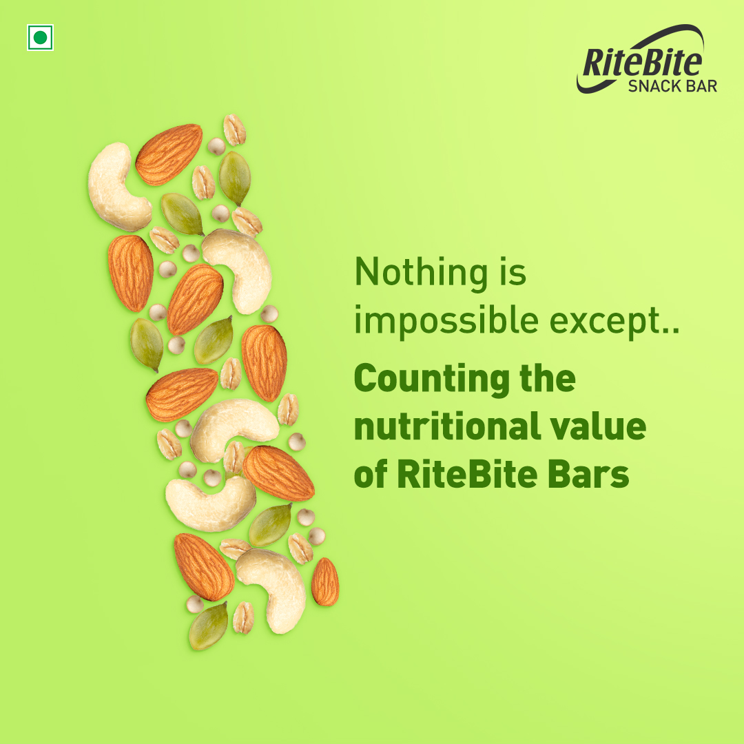 When it comes to nutrition in RiteBite Bars, you will definitely lose the count. Nourish your snack break with the most celebrated snack bar ever and excite your taste buds just Rite. 
.
.
#RiteBite #DiwaliBlast #Almonds #WholeSome #SuperFoods #YourRiteSnack #GoGuiltFree