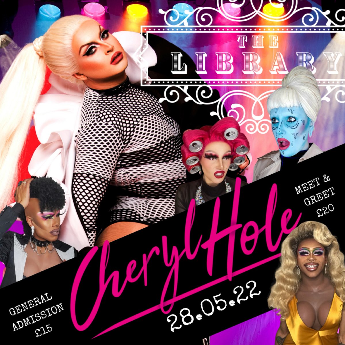 Thelibrarydonc1's tweet photo. Well well well Donny 🤩 READ ALL ABOUT IT!!! we’ve managed to bag @CherylHoleQueen for 28th May 22!!! Supported by our resident babes @eboniwhyte @eboniwhyte @annapoppdrag1 @Missnaomicarte1 https://t.co/QTMqjNeOlH