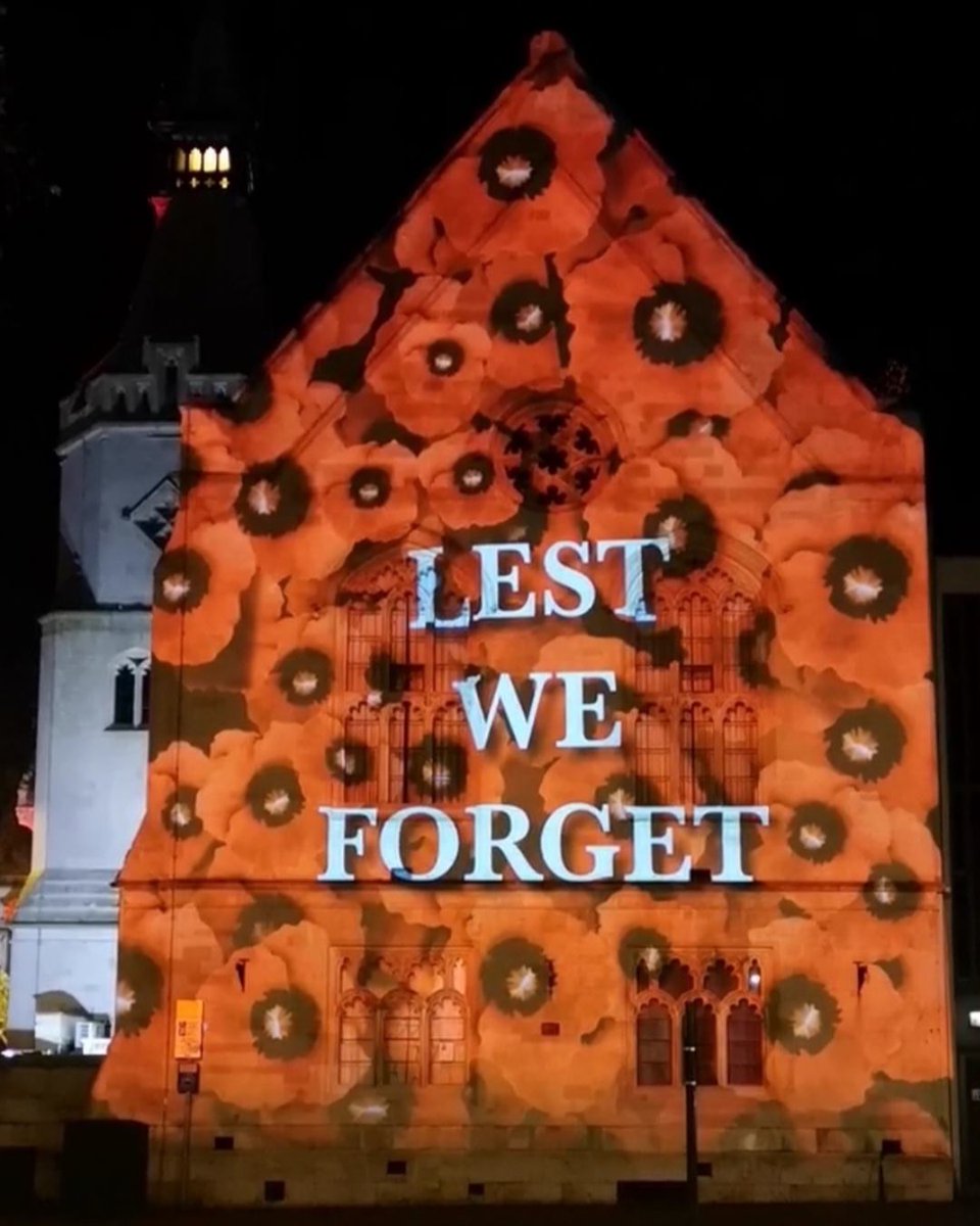 SenecioPress's tweet photo. In Flanders fields the poppies blow
Between the crosses, row on row,
That mark our place; and in the sky
The larks, still bravely singing, fly

#remembranceday #lessweforget #inflandersfields #Banbury https://t.co/6LGagnpqQS