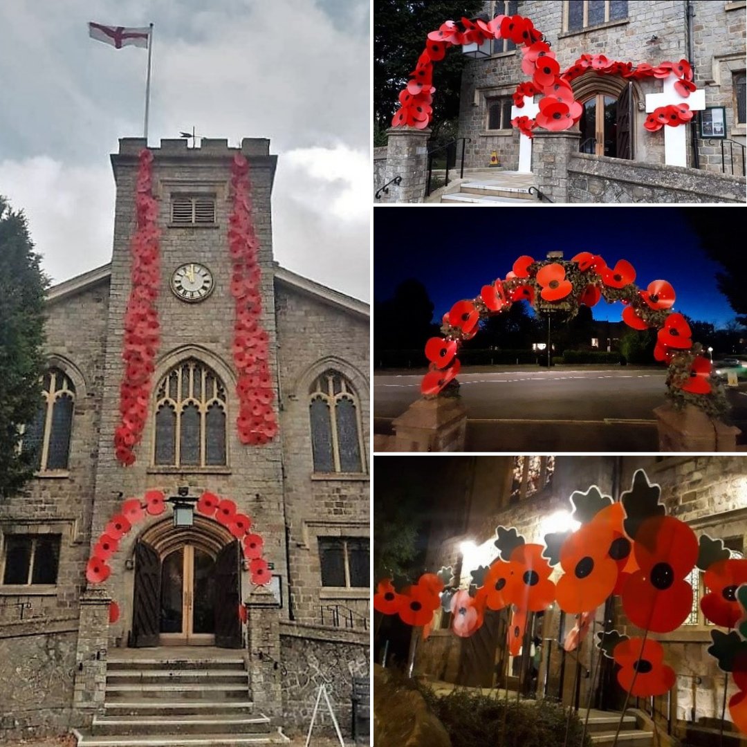 CofEGuildford's tweet photo. Today we remember those who have sacrificed so much for peace in the world. There are many churchyards in the Diocese where servicemen and women are buried. St Peter’s Frimley have had some beautiful poppy displays paying tribute over the last few years.

https://t.co/zXBXAhcgNq https://t.co/wb4mI6XnRW