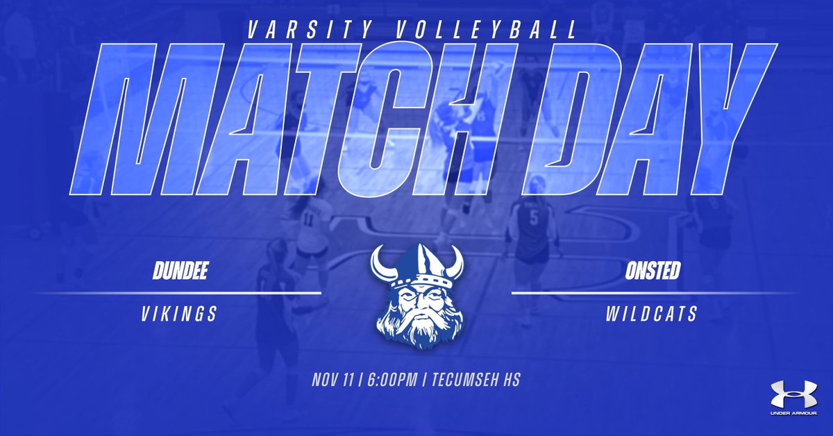 DundeeAthletics's tweet photo. Good luck to Volleyball as they take on Onsted tonight in the Regional 14 Final at Tecumseh HS! Tickets must be purchased at https://t.co/hwj4FpkoR4 https://t.co/VwjZr1SyOZ
