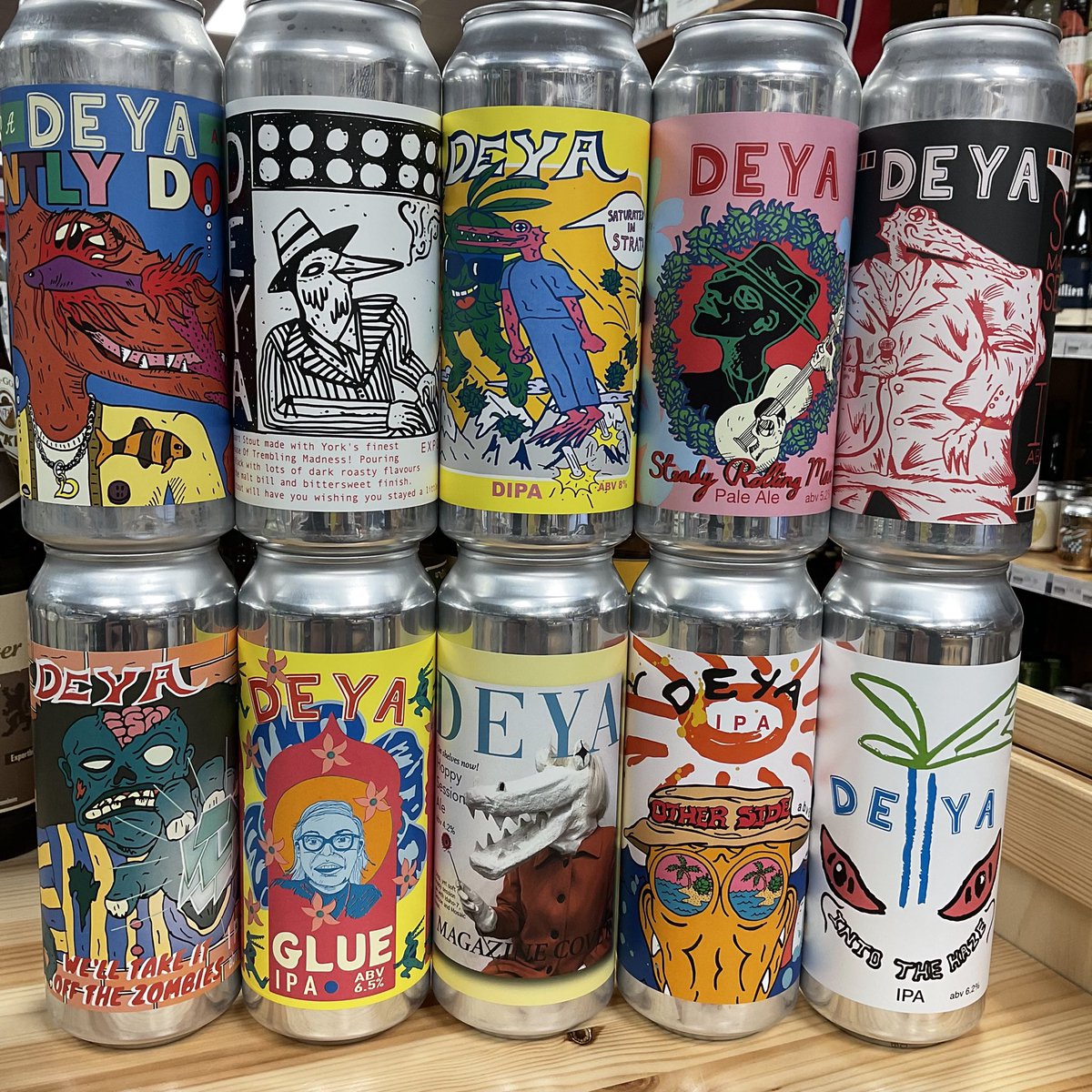 KayGeesBeerShop's tweet photo. Beers in from @deyabrewery . #CraftBeer https://t.co/3IZDBPTzGR