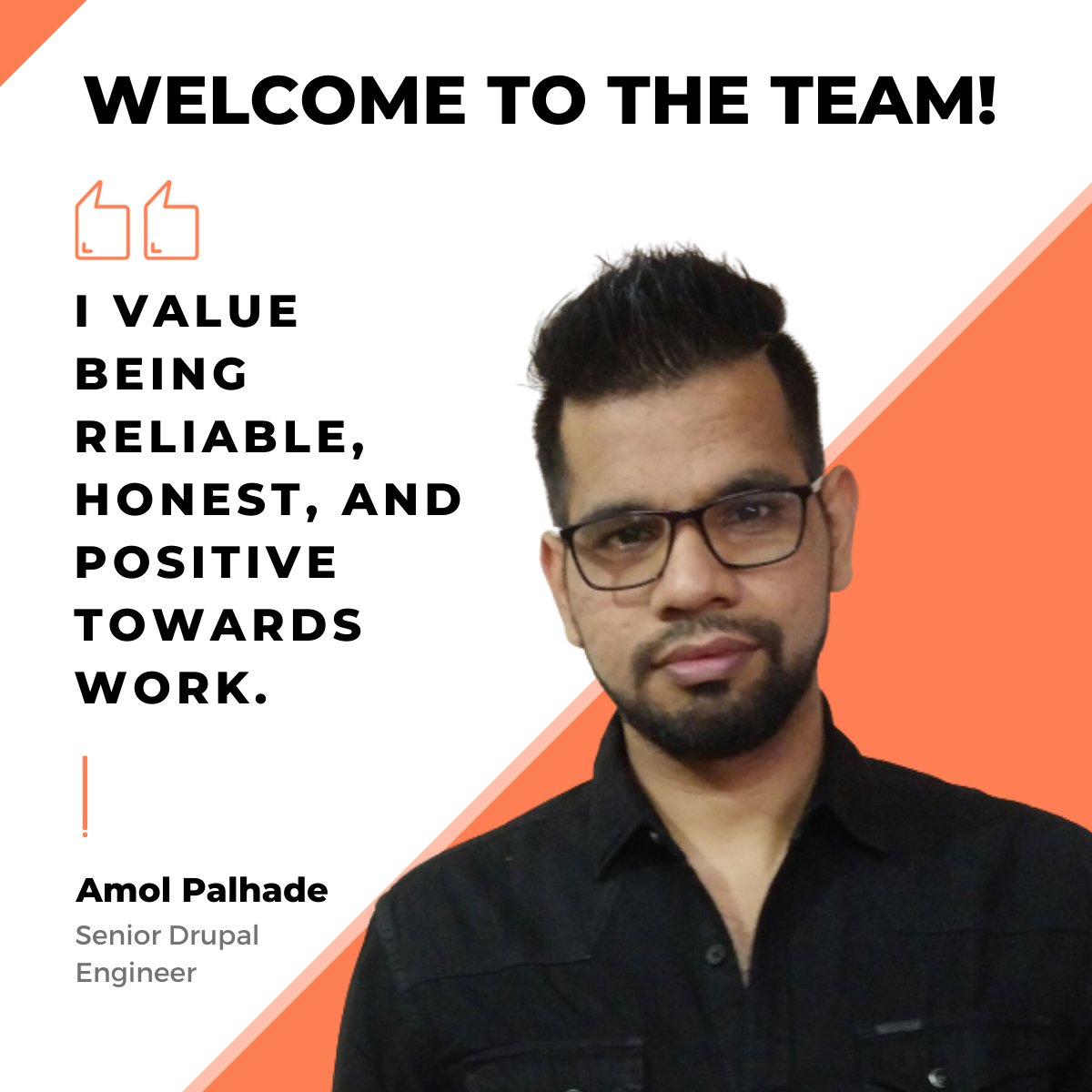 axelerant's tweet image. Meet Amol Palhade, our #SeniorDrupalEngineer! 😎

At work, Amol believes in keeping a positive mindset. 🤗

Away from work, he enjoys his morning tennis sessions with friends, stays updated on football, brings Western and Indian cuisines to life. 🤗

#DrupalEngineer #NewHire