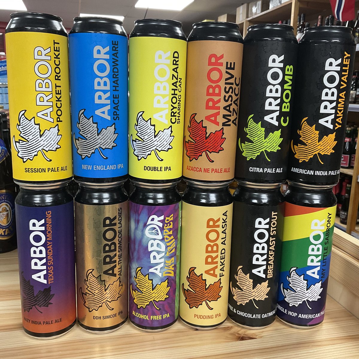 KayGeesBeerShop's tweet photo. Beer Restock and new additions from @ArborAles . #CraftBeer https://t.co/u4P2VzJg9R