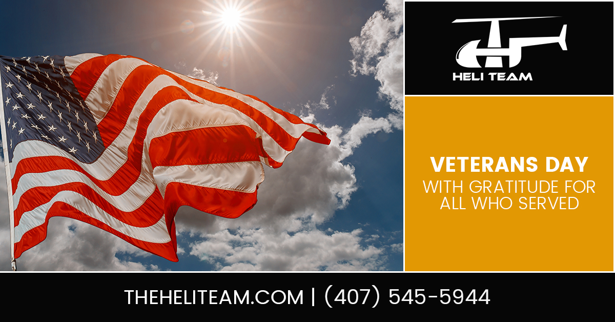 THeliteam's tweet photo. We extend our gratitude to all who have served in the U.S. armed forces. From all of us at The HeliTeam, we wish you a happy Veterans Day. 

#Veterans #VeteransDay #VeteransDay2021 #helicopter #helicopters https://t.co/faxVroP5CY