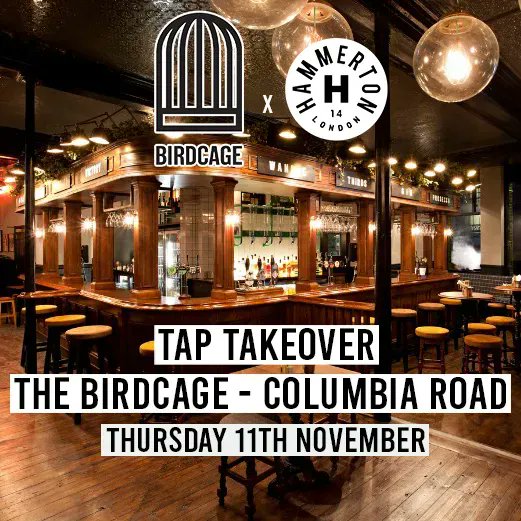 Hammerton Brewery (@hammertonbrew) on Twitter photo Today from 7pm onwards sees us takeover the taps at our east London friends the <a href="/birdcage_pub/">Birdcage Pub</a> on Columbia road flower market! A whole host of Hammerton brews will be flowing throughout the evening including our extra special bourbon barrel aged imperial Made in the Dark 2 🥃 Today from 7pm onwards sees us takeover the taps at our east London friends the <a href="/birdcage_pub/">Birdcage Pub</a> on Columbia road flower market! A whole host of Hammerton brews will be flowing throughout the evening including our extra special bourbon barrel aged imperial Made in the Dark 2 🥃
