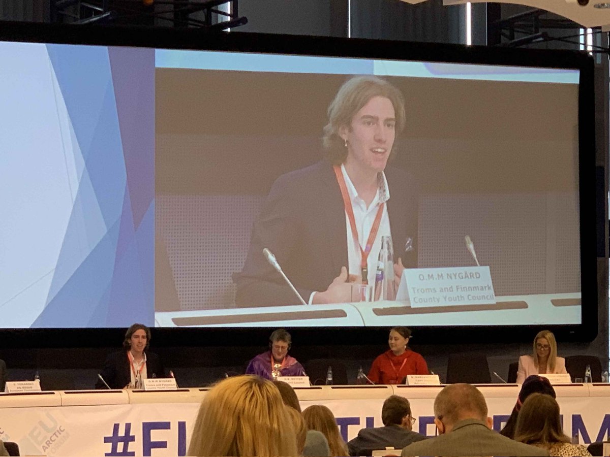 NorthNorwayEO's tweet photo. Invite us to conferences and forums, give us the experience needed and the time to shine, was the message from youth leader Ole Martin today when being asked about how to foster a new generation of #Arctic young #Leaders. #IndigenousPeoplesDialogue https://t.co/7IrwyJfZnL