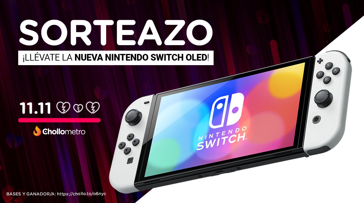chollometro's tweet image. SORTEAZO 11 DEL 11 💪💪💪

Para participar:
➡️ Haz retweet
➡️ Sigue a Chollometro
➡️ Comenta con #11del11EnChollometro  diciendo por qué eres Chollometrista

Llévate una switch oled por la patilla!