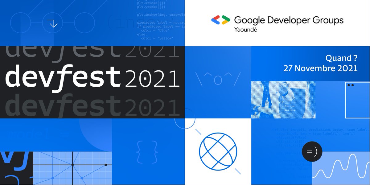 GDGYaounde's tweet photo. Le DevFest Yaoundé est de retour ce 27 Nov. 2021. L'évènement sera en ligne et aussi en présentiel.
Réservation sur : https://t.co/HrqiIuoyrT
#DevFest2021
#DevFestYde2021
#GDGYde
#WTMYde https://t.co/UMMMCPf7kJ