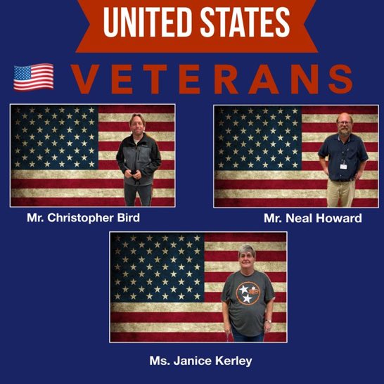 Christy Caldwell-Drake (@caldwell4) on Twitter photo ๐บ๐ธHappy Veterans Day๐บ๐ธ
ERMS honors and appreciates faculty members that are US Veterans. Thank you for your service!โค๏ธ๐ค๐.<a href="/EastRidgeMS/">East Ridge Middle School</a> <a href="/joeypbird/">Joey Philpott Bird</a> <a href="/SoftIconoclast/">Landry</a> <a href="/ScienceOsborne/">Ron Osborne</a> ๐บ๐ธHappy Veterans Day๐บ๐ธ
ERMS honors and appreciates faculty members that are US Veterans. Thank you for your service!โค๏ธ๐ค๐.<a href="/EastRidgeMS/">East Ridge Middle School</a> <a href="/joeypbird/">Joey Philpott Bird</a> <a href="/SoftIconoclast/">Landry</a> <a href="/ScienceOsborne/">Ron Osborne</a>