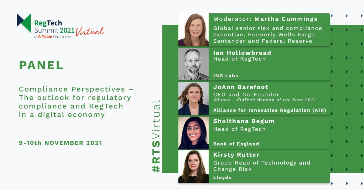 David_Cowland's tweet image. A number of great panel sessions at the A-Team Group’s #RegTechSummit 2021. It does seem that more &amp;amp; more individuals are talking about #RegTech and how it&apos;s beginning to improve the #Compliance, regulatory and risk spaces.

#RegTechExpert #RTSVirtual @ATeamInsight