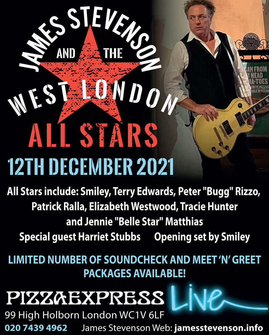 jamesonguitars's tweet image. The fab @traciehunter just confirmed she will be in my band for my Dec 12 gig - so here&apos;s the updated poster!
@smileydrums #PeterBuggRizzo @patrickralla @REDTREASURE @erwestwood @TerryEdwardsEsq #PalmerturnerOverdrive @DylanWhite16 @johntyrrell17  @pizzajazzclub @JohnGiddings01