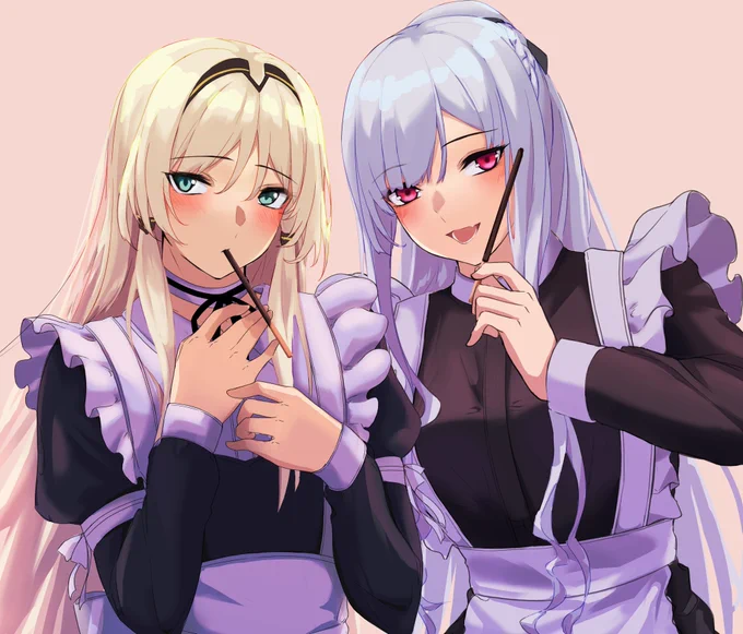 ドルフロのak-12とan-94

せっかくなので94だけじゃなくて12にもメイド服を着てもらいました(ついでにポッキーの日にも便乗)

#ドールズフロントライン
#イラスト 
#ポッキーの日 