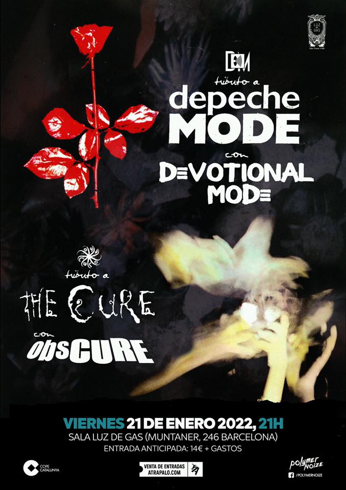 LuzdeGasClub's tweet photo. Data pel 2022 📆📣
👉 divendres 21 gener 21h doble tribut 👉 a Depeche Mode #devotionalMode i a The Cure #Obscure
➡ entrades ➡ https://t.co/A96aaandTV
Avisats esteu 😜 https://t.co/nUnI4LAfmP