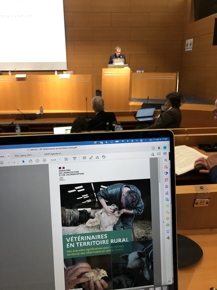 SNVEL_fr's tweet photo. Après l’intervention de @MGolubiewskiPL, @chambon_thierry VP de la @FVEurope a présenté les avancées françaises pour les vétérinaires en territoire rural annoncées par @J_Denormandie. Le Snvel est mobilisé pour poursuivre les travaux ! https://t.co/lSEIugbFrx
