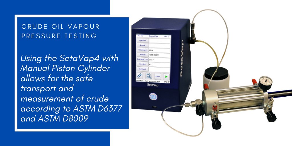 Measuring the vapour pressure of crude oil helps to prevent costly damage to pipelines or vessels during transport or storage. The SetaVap4 with MPC allows for quick, safe and accurate testing stanhope-seta.co.uk/crude-oil-vapo…