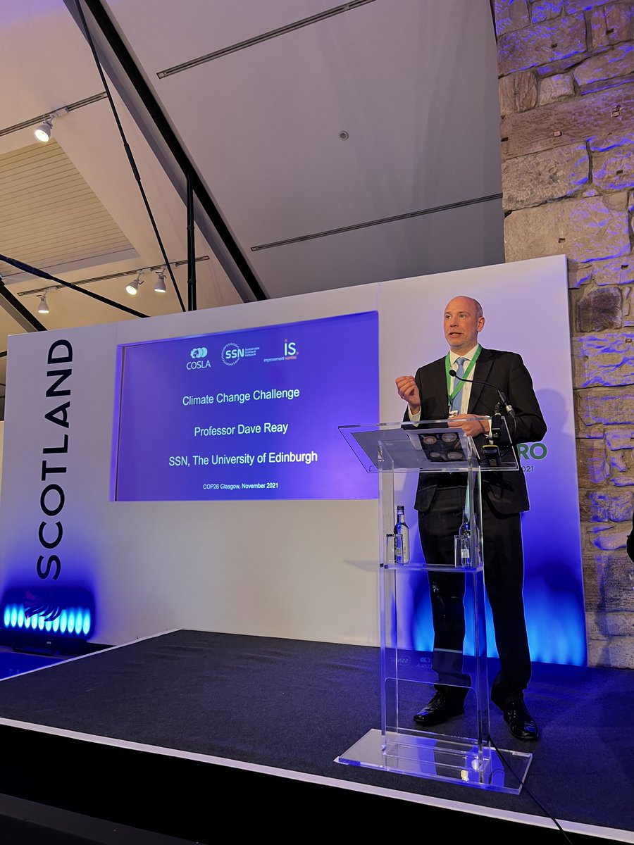COSLA's tweet photo. "We are in a climate emergency, in a nature crisis. We have all the targets we need, but it's engagement with people that will be important." - Professor Dave Reay @keelingcurve #COP26 #LocalGovScot https://t.co/gODrHU6YpU