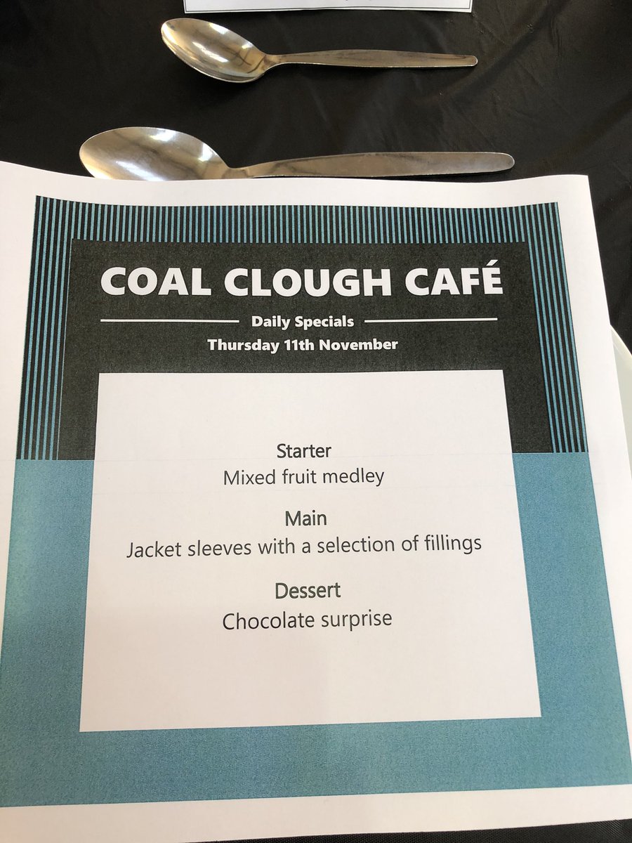 Today we’re hosting our very own Restaurant Experience for our Year 10 pupils. We’ve also got #crosscurricular links with #foodtech #travel&amp;tourism and #English <a href="/CCACookery/">CoalCloughAcademyCookery</a> @Head_CCA <a href="/DeputyHead_CCA/">Chris Whittaker</a> <a href="/Literacy_CCA/">Adele Maguire</a>