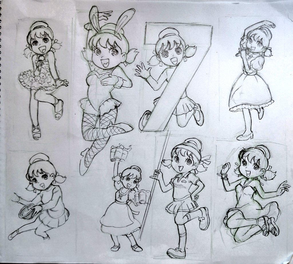 ありったけのトト子ちゃんを模写してみました。 
