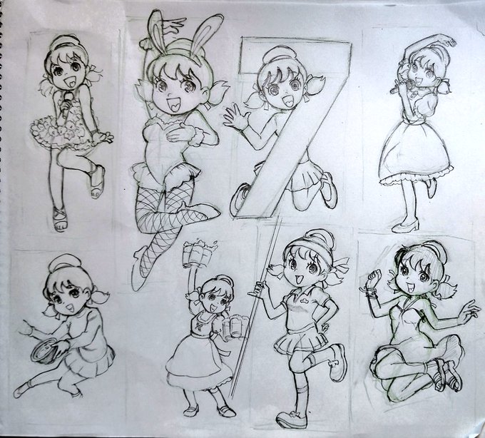 ありったけのトト子ちゃんを模写してみました。 