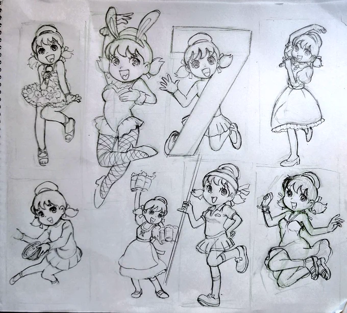 ありったけのトト子ちゃんを模写してみました。 
