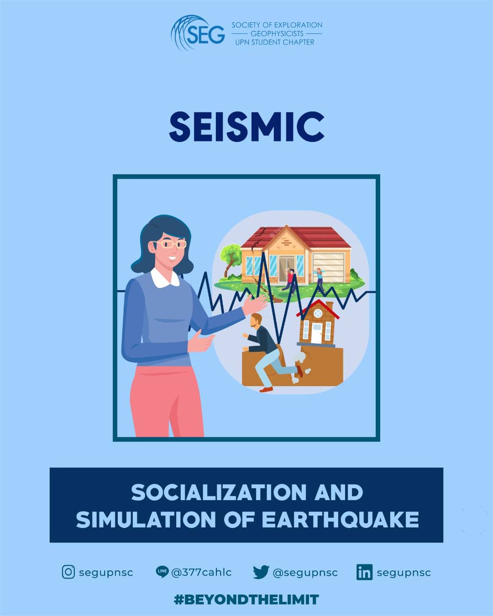 SEGUPNSC's tweet photo. [SEISMIC]

Hello, fellow geoscientists! 

SEISMIC is back to give you another interesting insight. This event is conducted by SEG UPN SC collaborate with Tagana Kota Yogyakarta. Hopefully this event will help society to gain better understanding about earthquake disaster. https://t.co/7kS949q1EU