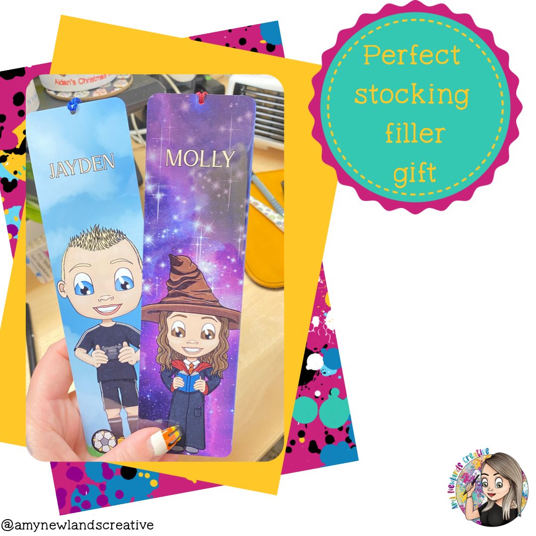 Jayden and Molly’s bookmarks went out last week.
Pick up yours over on my Etsy! Just let me know their favourite character and I will do the rest :) 
Introductory offer of £6 including postage till the end of the month! 
etsy.me/3oih7OD  #etsy #booklovers #BookTwitter