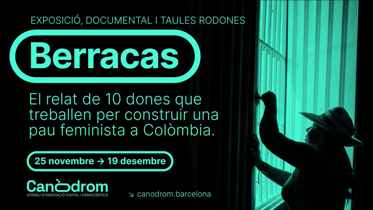 🗣️“Reconstruir la memòria per no repetir la història."

Des del bressol del conflicte armat colombià, 🔟 dones narren les seves històries de vida. Elles són #Berracas.

Coneix-les a través del cicle que hi dediquem ⬇️
🟢 Inscripcions ja obertes 👀