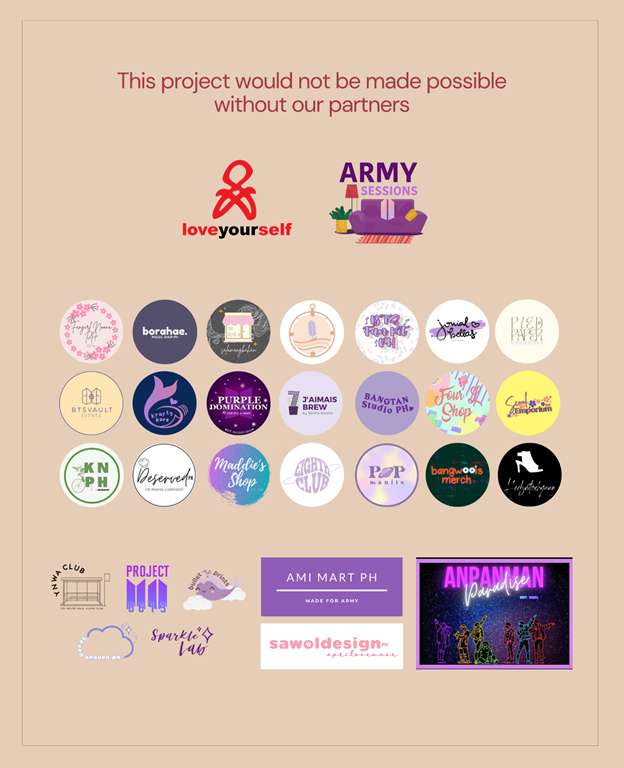 ARMYBayanihan's tweet photo. As always, none of our projects would be complete without the help of our partners and sponsors, who never fail to support us. We appreciate your generosity and commitment to raising awareness about HIV/AIDS and the importance of mental health. https://t.co/LSPp01rGX7