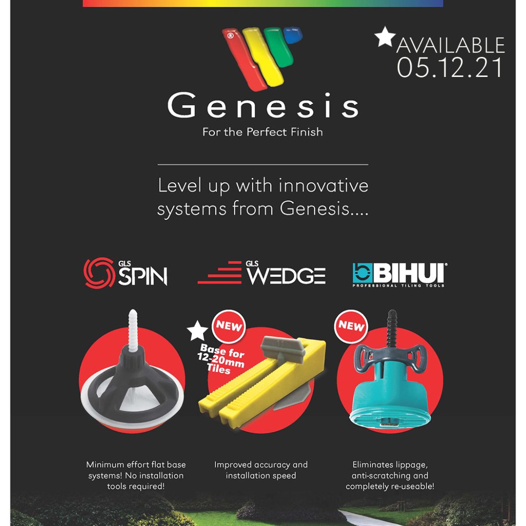 GenesisAPS's tweet photo. New 3mm bases for our GLS Wedge system! Available soon!  

Suitable for 12-20mm tiles.  

https://t.co/pInQzT2xb0

#tiles #levelingsystems #ThursdayMorning #ThursdayMotivation #tilers #tools #ceramics https://t.co/YxFccwRa4Z