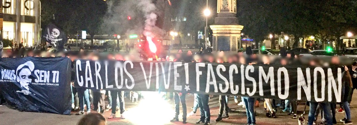 RB1987Oficial's tweet photo. Unha data marcada no calendario, 14 anos de recordo e unha semente para sempre. O teu antifascismo deixou unha pegada imborrábel e un berro que se fixo eterno.

CARLOS VIVE! https://t.co/JO4R98wRTI