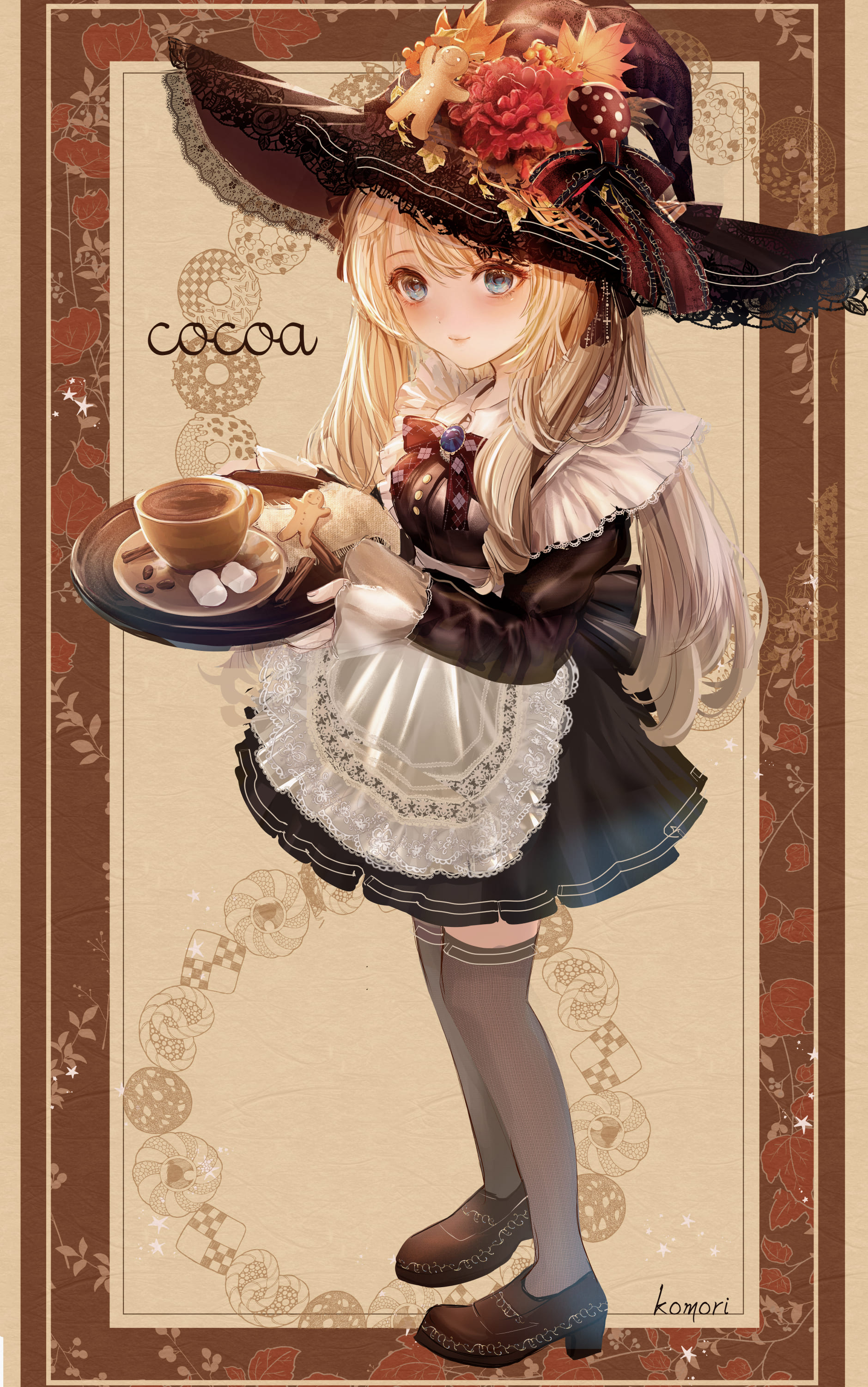 こもりひっき 幻想少女絵 メイド魔女 背景なし 全身版 魔法のココアを出してくれるカフェの 魔女のメイドの 女の子イラストです 絵柄が好みって人がいればいいなぁ オリジナルイラスト Artwork T Co Bz3rihygk2 Twitter
