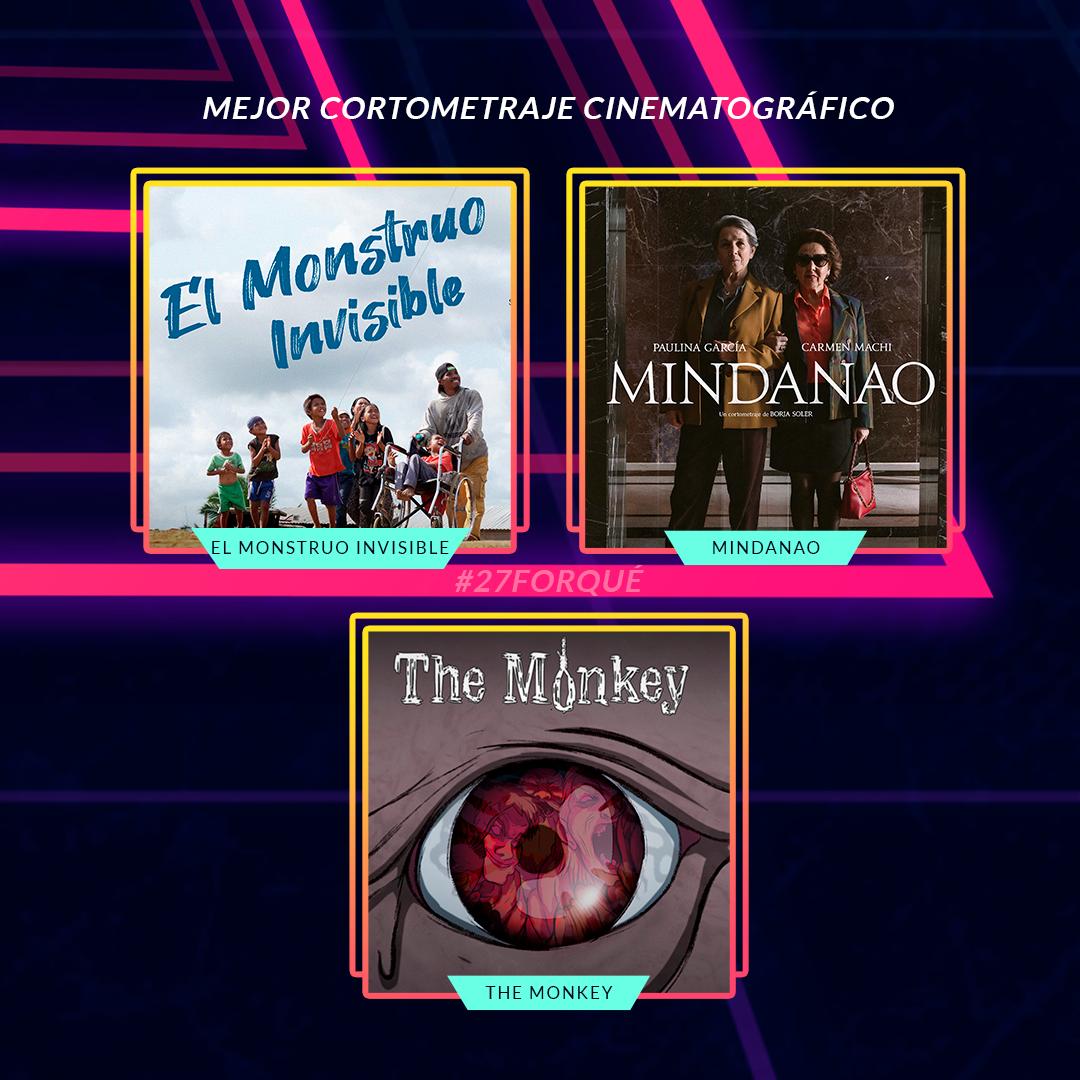 PremiosForque's tweet photo. Mejor Cortometraje Cinematográfico 

#27Forqué https://t.co/5W4S0ri1iq
