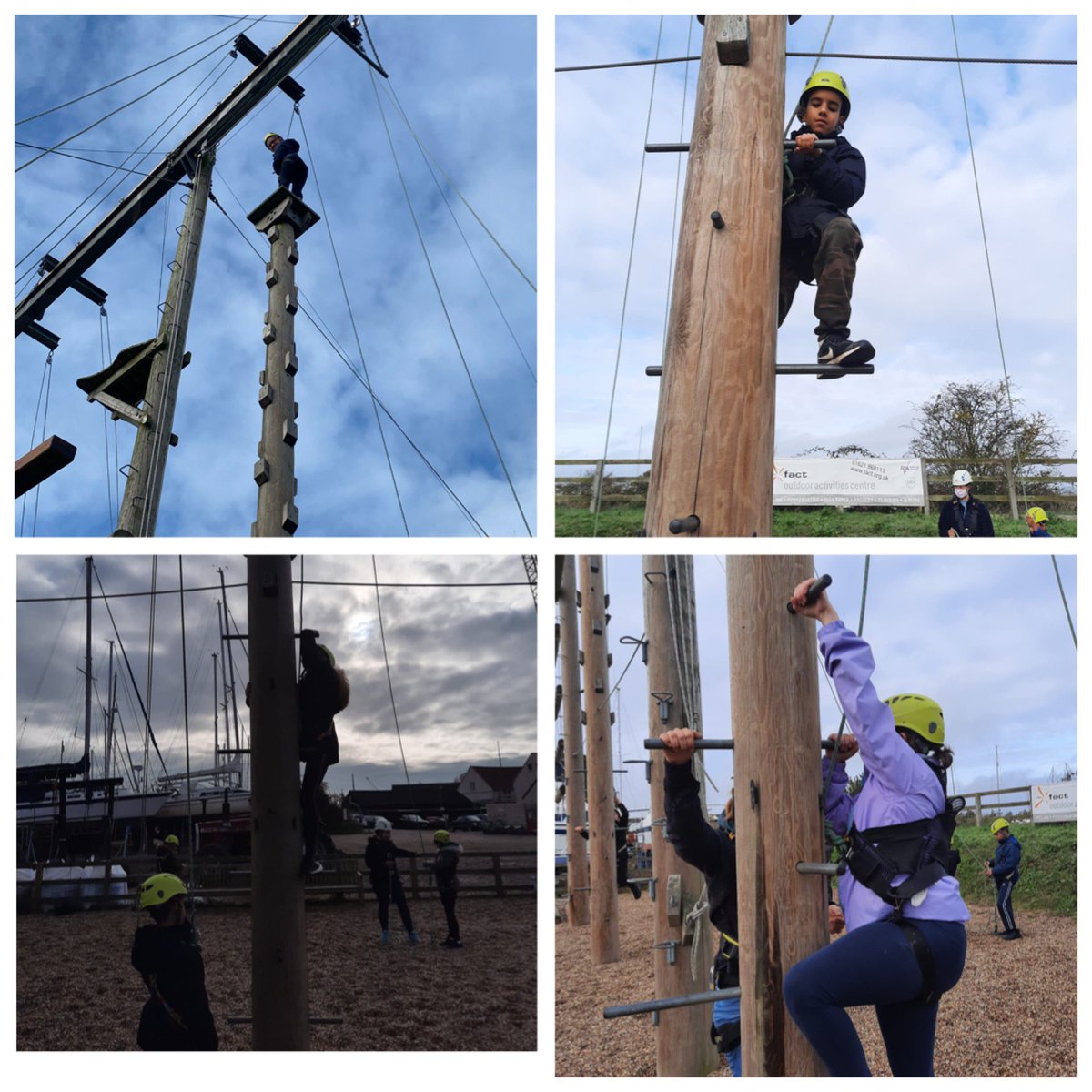 HarpAcademy1's tweet photo. Dahl class having high ropes fun! #fellowshipafloat #pe https://t.co/ZgkGtUBQ6y