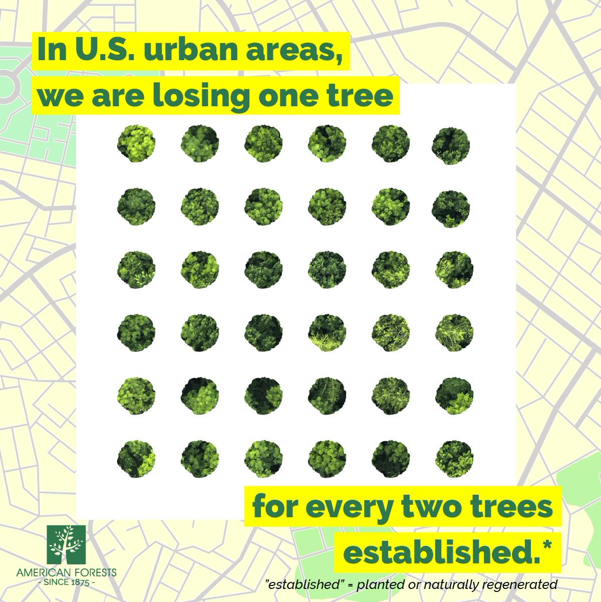 Urban trees aren't just pretty to look at, they save lives, reduce energy use, create green jobs and slow climate change. But we're losing one tree for every two established — a projected loss of 8.3% in urban tree cover by 2060. We need #TreeEquity americanforests.org/tools-research… #COP26